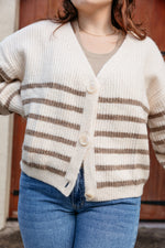 Call It Quits Striped Cardigan - final sale