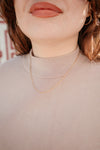 Dainty Paper Clip Chain Necklace