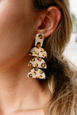 Sydney Cheetah Clay Earrings