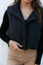 This Is As Good As It Gets Cropped Puffer Vest