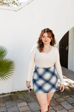 Your Hand In Mine Plaid Mini Skirt - final sale