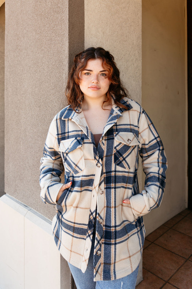 I'm All Yours Plaid Shacket - final sale