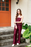 The Bells Are Ringing Strapless Jumpsuit