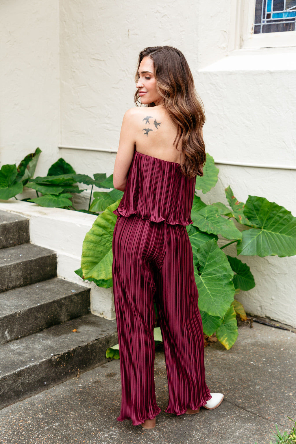 The Bells Are Ringing Strapless Jumpsuit - Final Sale