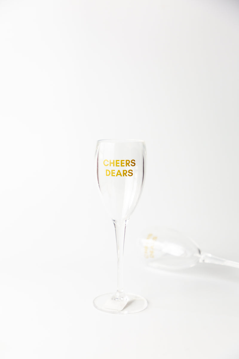 Cheers Dears Drink Glass
