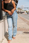Tracey Distressed Straight Jean