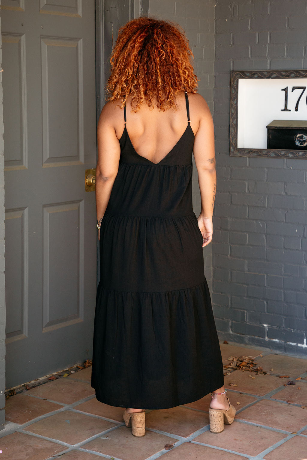 Bimini Black Midi Dress