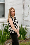Check Me Out Checkered Sweater Vest - final sale