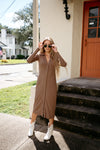 Ruby Long Sleeve Button Up Dress