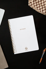 In The Line White Standard Notebook