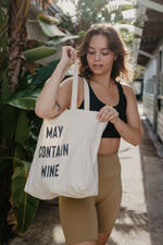 May Contain Wine Z Supply Bag - final sale