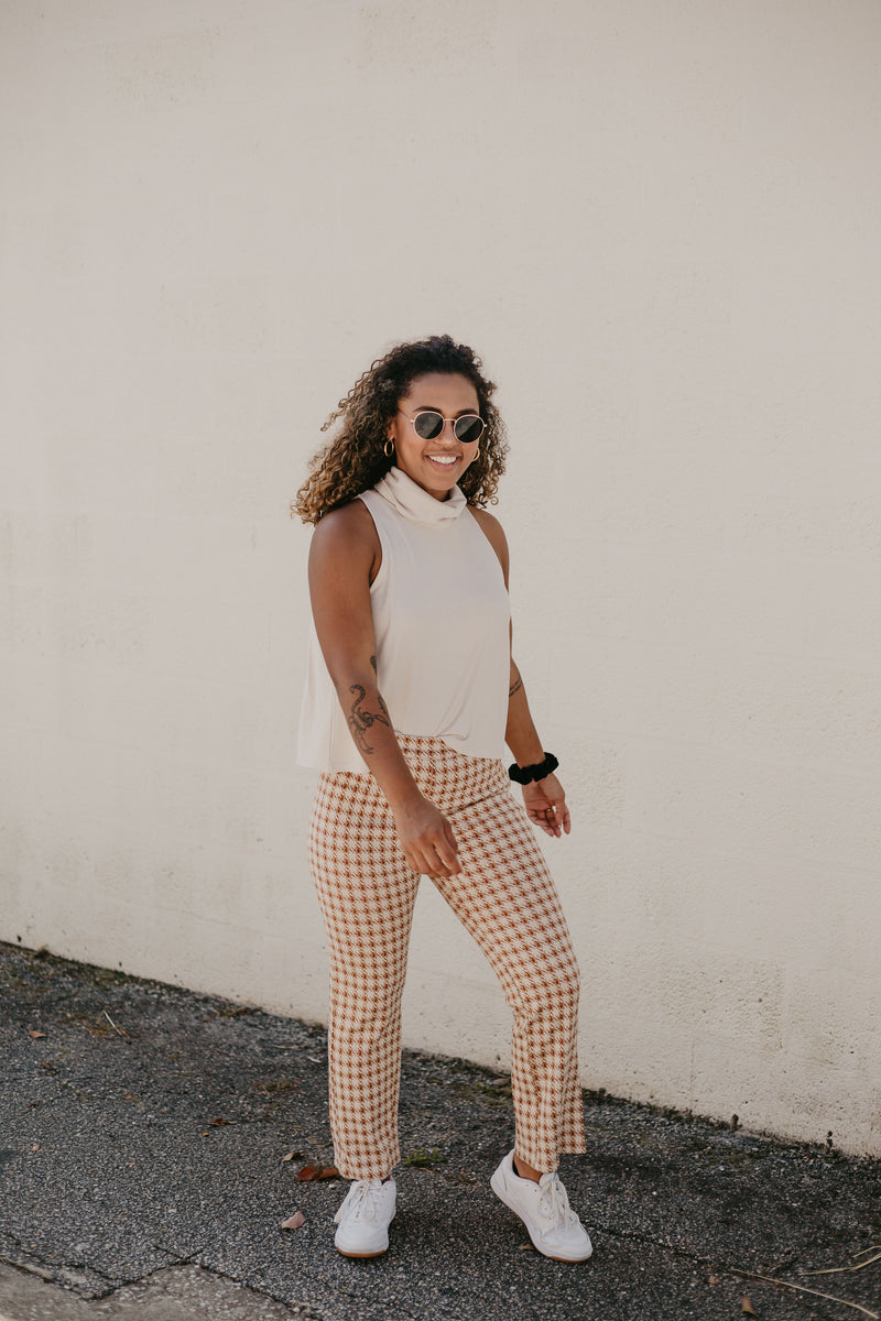 Dearly Loved Plaid Cropped Pant -  final sale