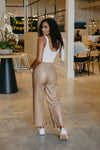 Little Too Late Brown Faux Leather Pants - final sale